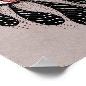 Rotes Auge Schwarze Tränen Gothic Poster (Ecke)