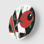 Rotes Auge sieht rund Uhr (Winkel)