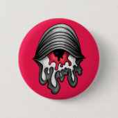 Rotes Auge: Surrealer Horror Button (Vorderseite)