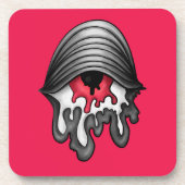 Rotes Auge: Surrealer Horror Getränkeuntersetzer (Vorderseite)