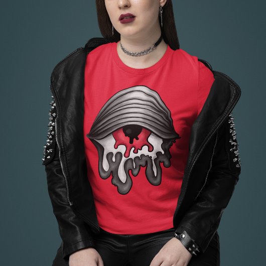 Rotes Auge: Surrealer Horror T-Shirt