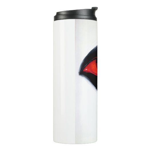Rotes Auge Thermosbecher (Nach links gedreht)