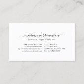 Rotes Auge trägt Brille Visitenkarte (Rückseite)