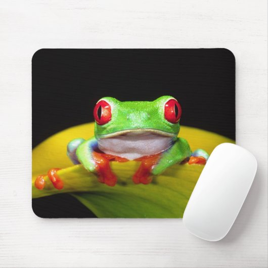 Rotes Auge Treefrog, Agalychinis callidryas, einhe Mousepad (Mit Mouse)