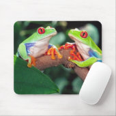 Rotes Auge Treefrog Pair, Agalychinis callidryas Mousepad (Mit Mouse)