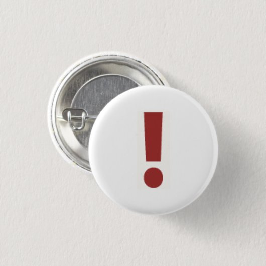 Rotes Ausrufezeichen Button (Vorne & Hinten)