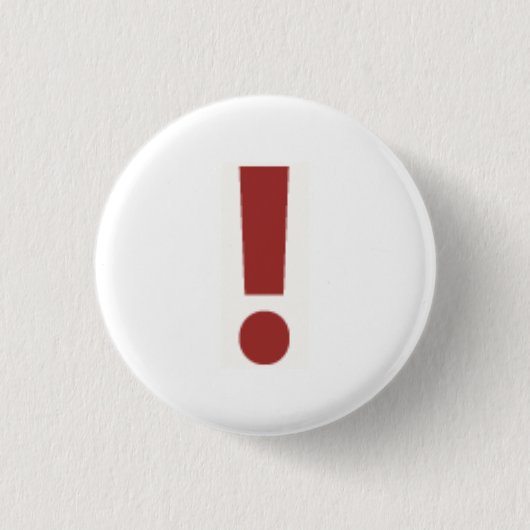 Rotes Ausrufezeichen Button (Vorderseite)