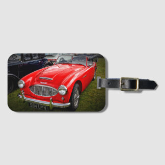 Rotes Austin Healey 3000 Klassiker-Gepäckanhänger Gepäckanhänger