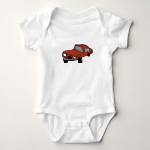 Rotes Auto Baby Strampler