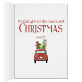 Rotes Auto mit Weihnachtsgeschenken (Innen (Rechts))