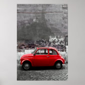Rotes Auto Poster (Vorne)