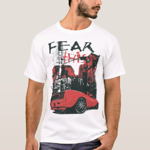 rotes Auto T-Shirt