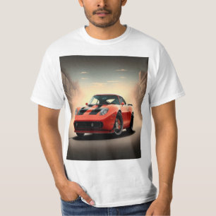 rotes Auto T-Shirt