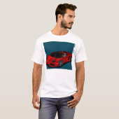 rotes Auto T-Shirt (Vorne ganz)