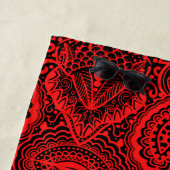 Rotes Aztekenmuster Strandtuch (Beispiel)