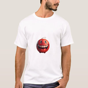 rotes Ball Design T-Shirt
