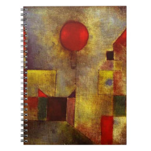 Rotes Ballon-Notizbuch Paul Klees Notizblock