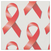 Rotes Band AIDS Bewusstsein Stoff (Nahaufnahme)