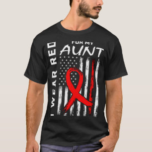 Rotes Band Für Das Bewusstsein Für Herzkrankheiten T-Shirt