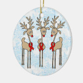 Rotes Band-Ren - AIDS u. HIV Keramikornament (Links)