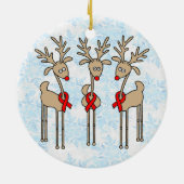 Rotes Band-Ren - AIDS u. HIV Keramikornament (Hinten)