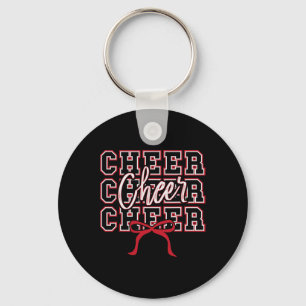 Rotes Band Sport Cheer Cheerleader Cheerleading Mä Schlüsselanhänger