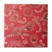 Rotes Bandana Fliese (Vorderseite)