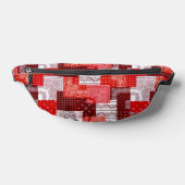 Rotes Bandana-Patchwork-Paisley-Nähmuster Bauchtasche (Ablage )