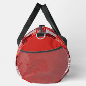 Rotes Bandana-Patchwork-Paisley-Nähmuster Duffle Bag (Rechts)