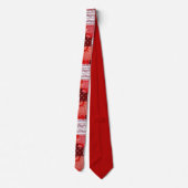Rotes Bandana-Patchwork-Paisley-Nähmuster Krawatte (Rückseite)