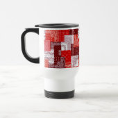 Rotes Bandana-Patchwork-Paisley-Nähmuster Reisebecher (Links)