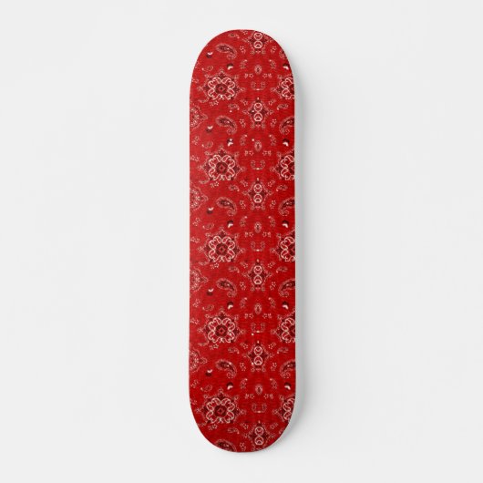 Rotes Bandana-Skateboard Skateboard (Vorne)