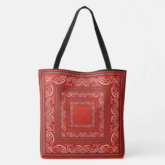 Rotes Bandanarama Tasche (Rückseite)