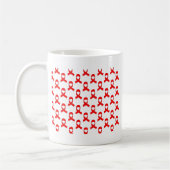 Rotes Bandmuster Kaffeetasse (Links)