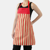 Rotes Bandstreifen Küchenchef Schürze (InSitu)