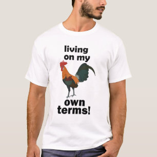 Rotes Bankivahuhn Lebt Auf Eigene Faust Hähnchen T-Shirt