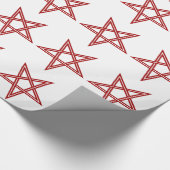 Rotes Baphomet Geschenkpapier (Ecke)