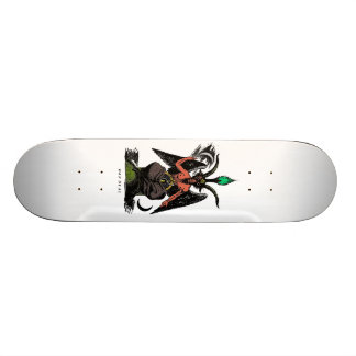 Rotes Baphomet Skateboard