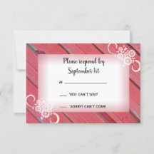 Rotes Barnholz und Blume Land Hochzeit UAWG