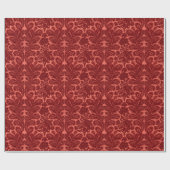 Rotes Barockpapier Geschenkpapier (Flach)