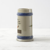 Rotes Bart-Bier Stein Bierglas (Mittel)