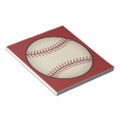 Rotes Baseball Notizbuch Notizblock (angewinkelt)