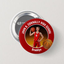 Rotes Basketballspieler-Foto High School Spirit