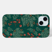 Rotes Beeren-Weihnachts-Handyhülle Case-Mate iPhone Hülle (Rückseite (Horizontal))