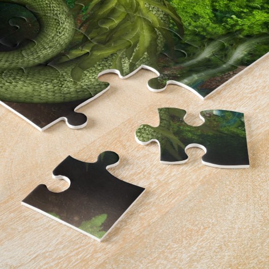 Rotes behaartes Meerjungfrau-Puzzlespiel Puzzle (Seite)