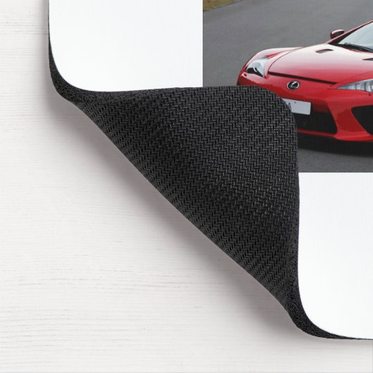 ROTES BENACHTEILIGTES GEBIET MOUSEPAD (Ecke)