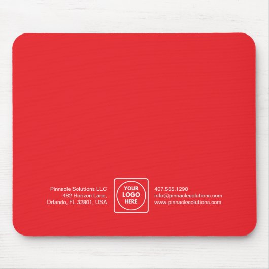 Rotes benutzerdefiniertes Business-Promo-Mauspad Mousepad (Vorne)