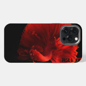 Rotes Betta-Fisch-Kunst-iPhone 13 Pro Max-Case iPhone Hülle (Rückseite (Horizontal))