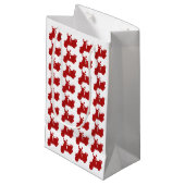 Rotes Bewegungsfahrrad Kleine Geschenktüte (Vorderseite Schrägansicht)