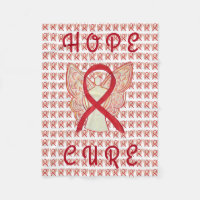 Rotes Bewusstsein Band Blutkrebs Chemo Blanket